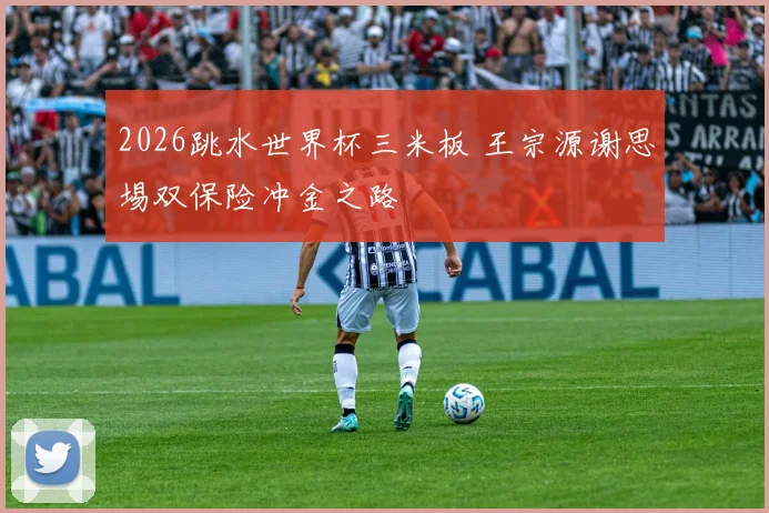 2026跳水世界杯三米板 王宗源谢思埸双保险冲金之路